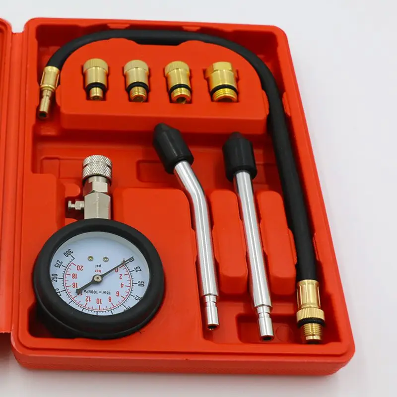 

Portable Motor Auto Petrol Gas Engine Cylinder Pressure Gauge Compression Tester 11UA