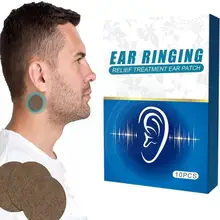 Tratamiento de alivio del Tinnitus, parche para la oreja que protege la circulación de los oídos, alivia los dolores de cabeza y el Tinnitus, mejora el parche, 10 piezas