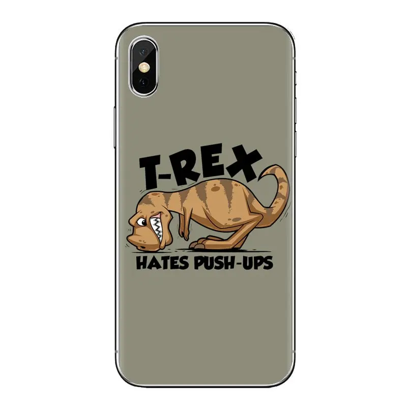 Для Xiao mi 6 A1 Max x 2 5X 6X Red Note 5 5A 4X 4A A4 4 3 Plus Pro T REX has PUSHUPS динозавр прозрачные мягкие чехлы
