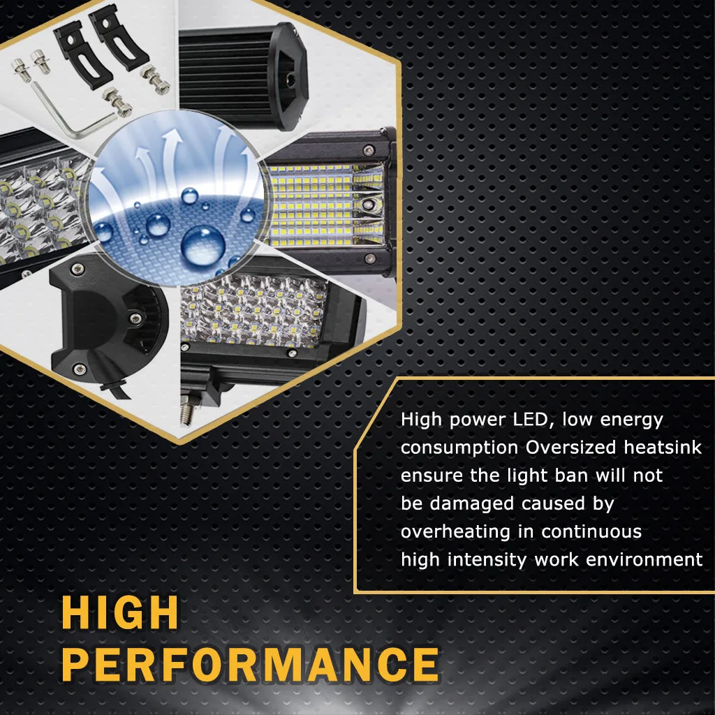 4 дюйма 72 Вт 24 светодиодный светильник бар для автомобиля Трактор Лодка