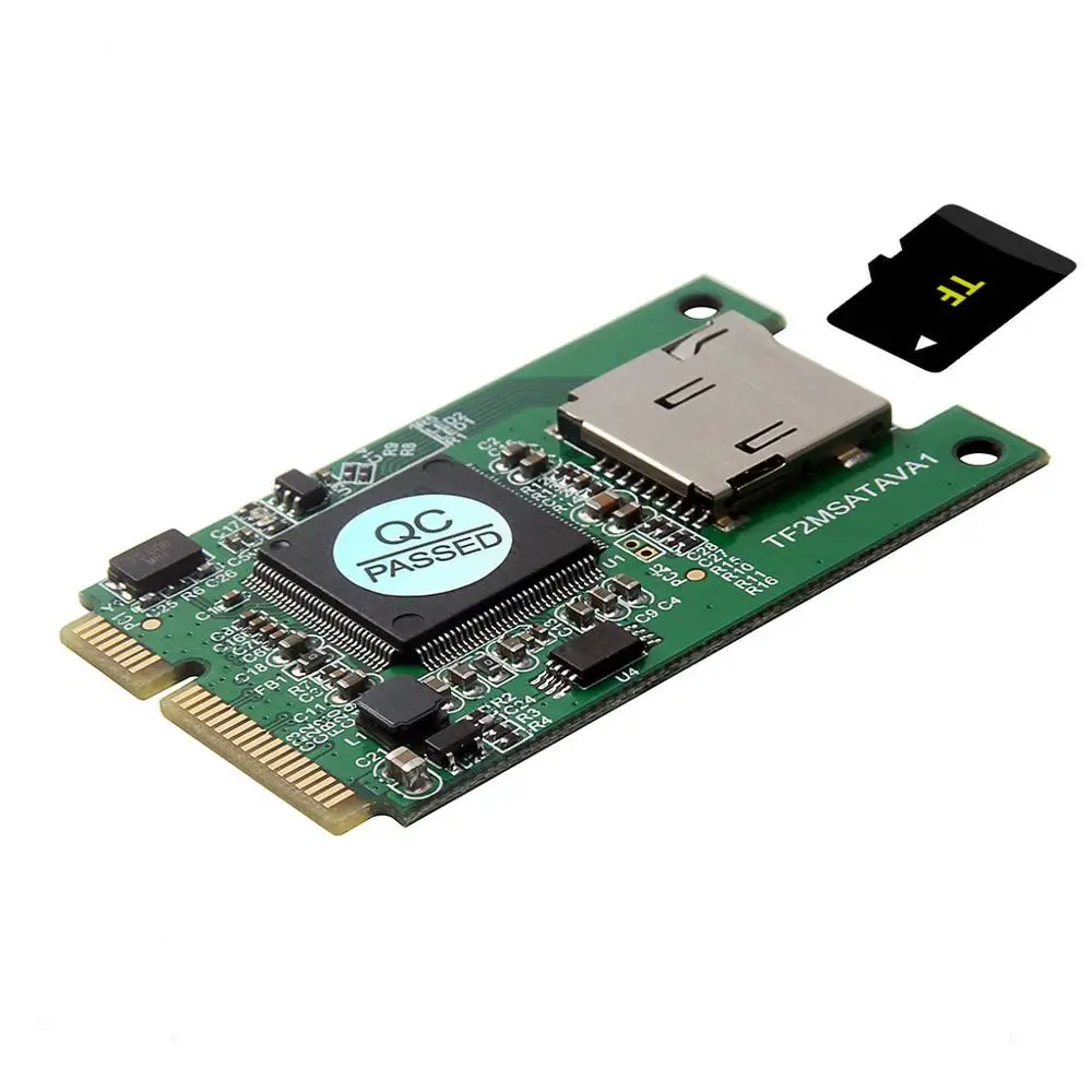 Адаптер Micro SD TF карты к Мини PCI E mSATA SSD конвертер для ПК ноутбука|Платы расширения| |