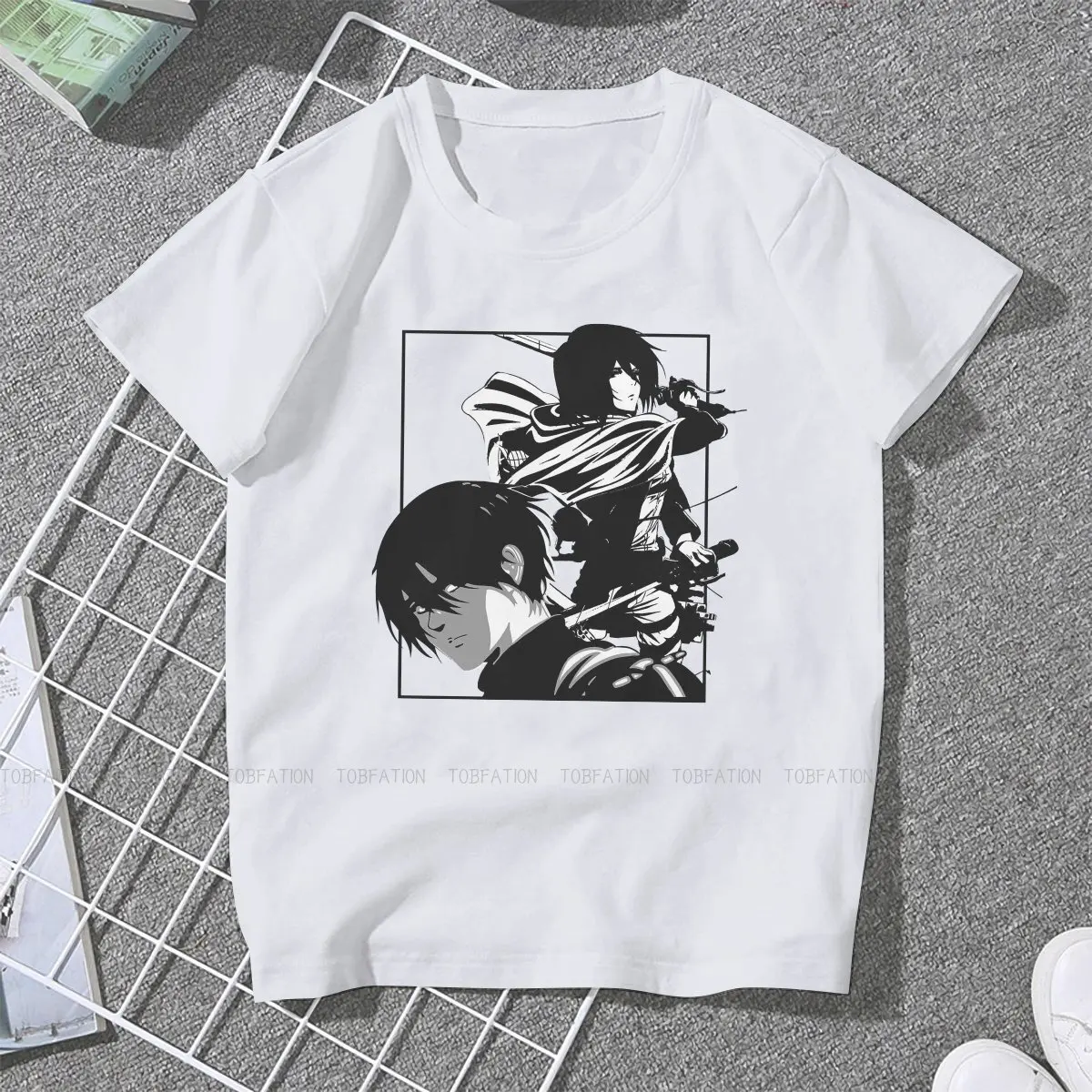 Милая женская футболка с изображением съемки Микаса Акермана блузы атаки на