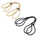 Бондаж веревка регулируемые наручники рука черный лодыжки БДСМ интимные изделия бондаж эротическая игра секс-игрушки для пар