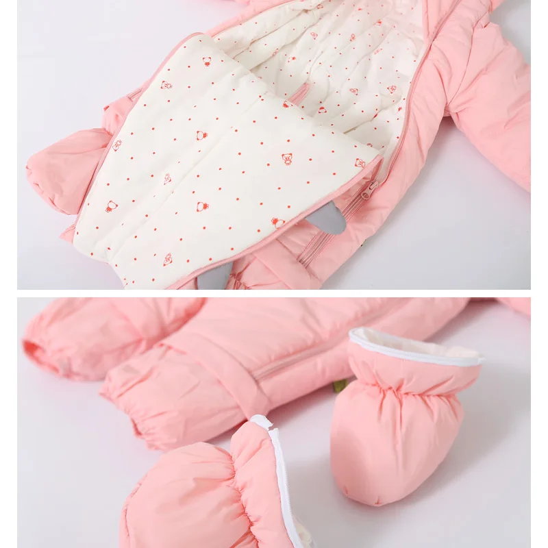 Комбинезон детский унисекс зимний с капюшоном героями мультфильмов | Детская