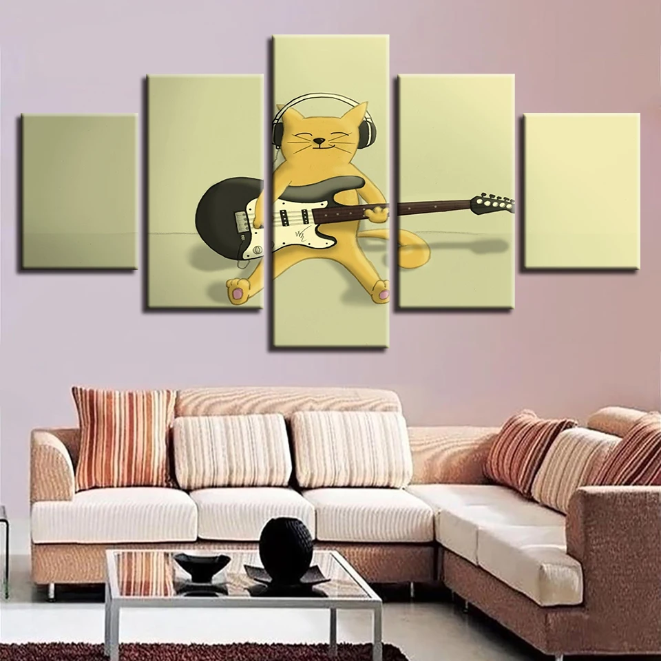 

Modern Guitar Piano Drum Instrument Music Wall Art Print Canvas Painting Nordic Posters and Prints Picture Home Decoretion Home