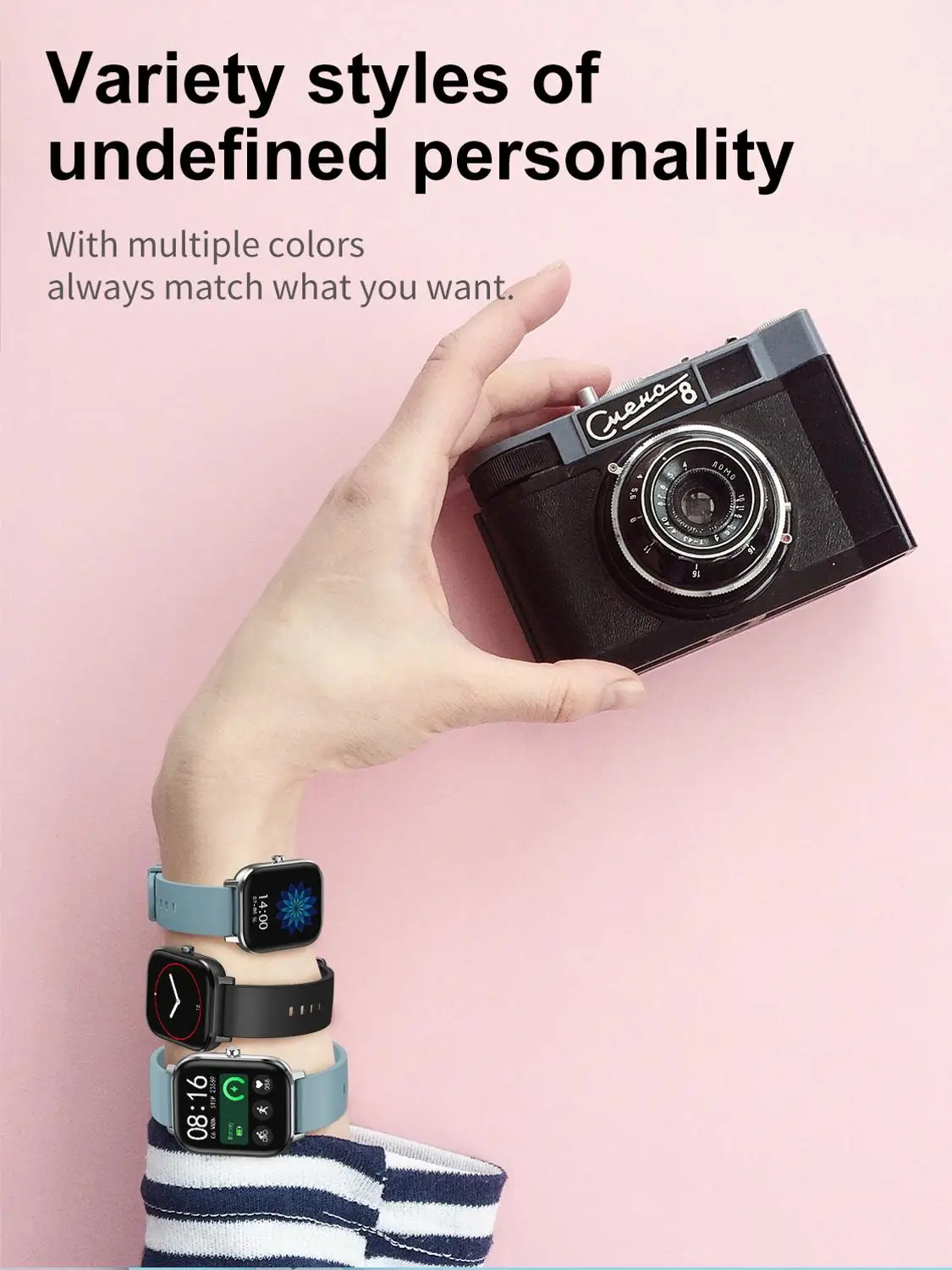 

DT35 Fashion Sports Smart Watch Bluetooth Call Fitness Bracelet IP67 Waterproof Heart Rate Monitor Smart Wristband Multiple Dial