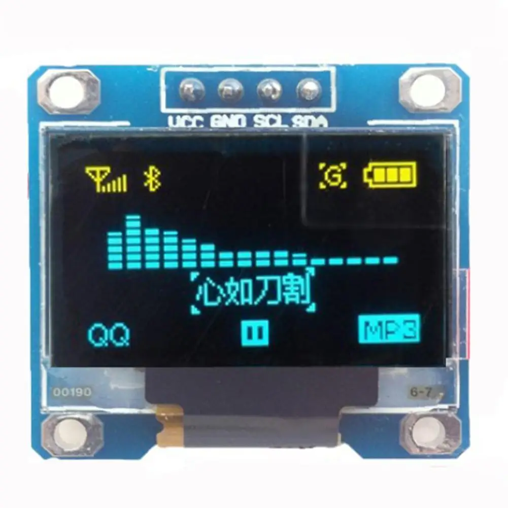 OLED-дисплей 0 96 дюйма IIC последовательный белый модуль 128X64 I2C SSD1306 12864 плата с