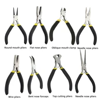 outad new jewellery making beading mini pliers tools kit set round flat long nose dropshipping