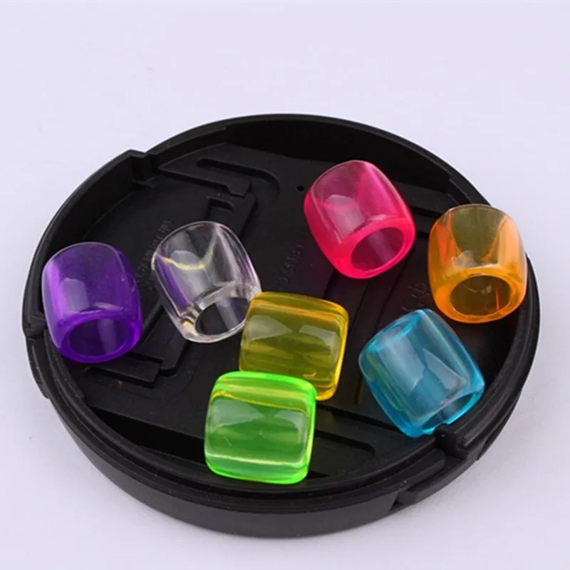 20 шт Пластиковые Красочные прозрачные вязанные крючком Детские косички для