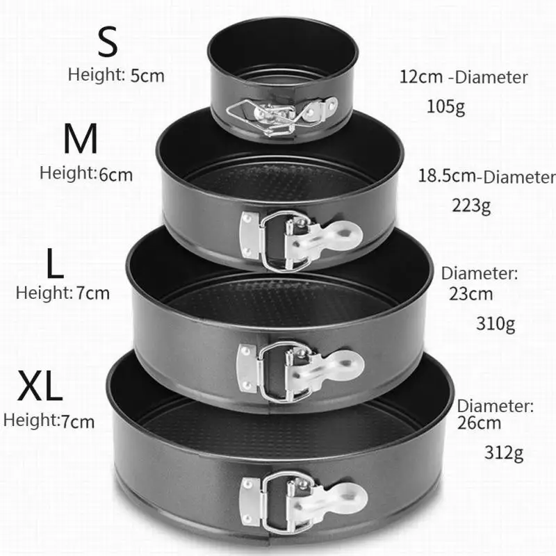 Kitchen Cake Baking Pans Mold Tool Metal Round Dish Bakeware Set Non-stick Removable Accessories Gadget | Дом и сад