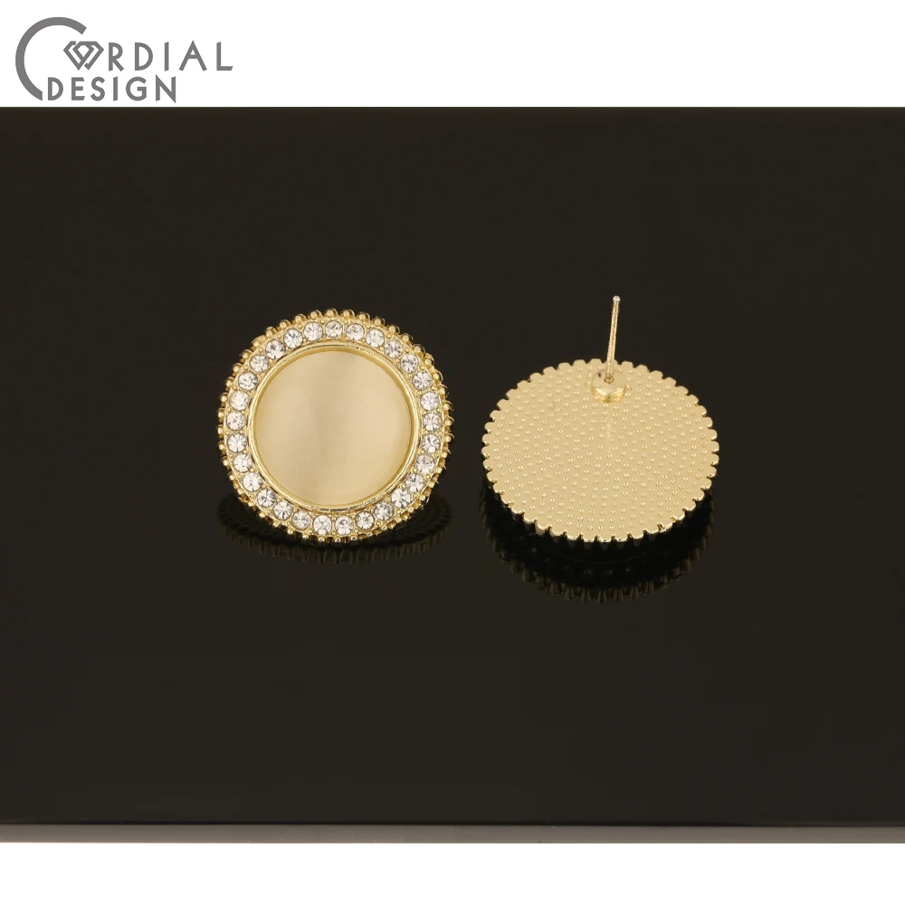 

Cordial Design 50Pcs Jewelry Accessories/Cat Eye Effect/Geometry Shape/Earrings Stud/DIY Making/Earrings Findings & Components