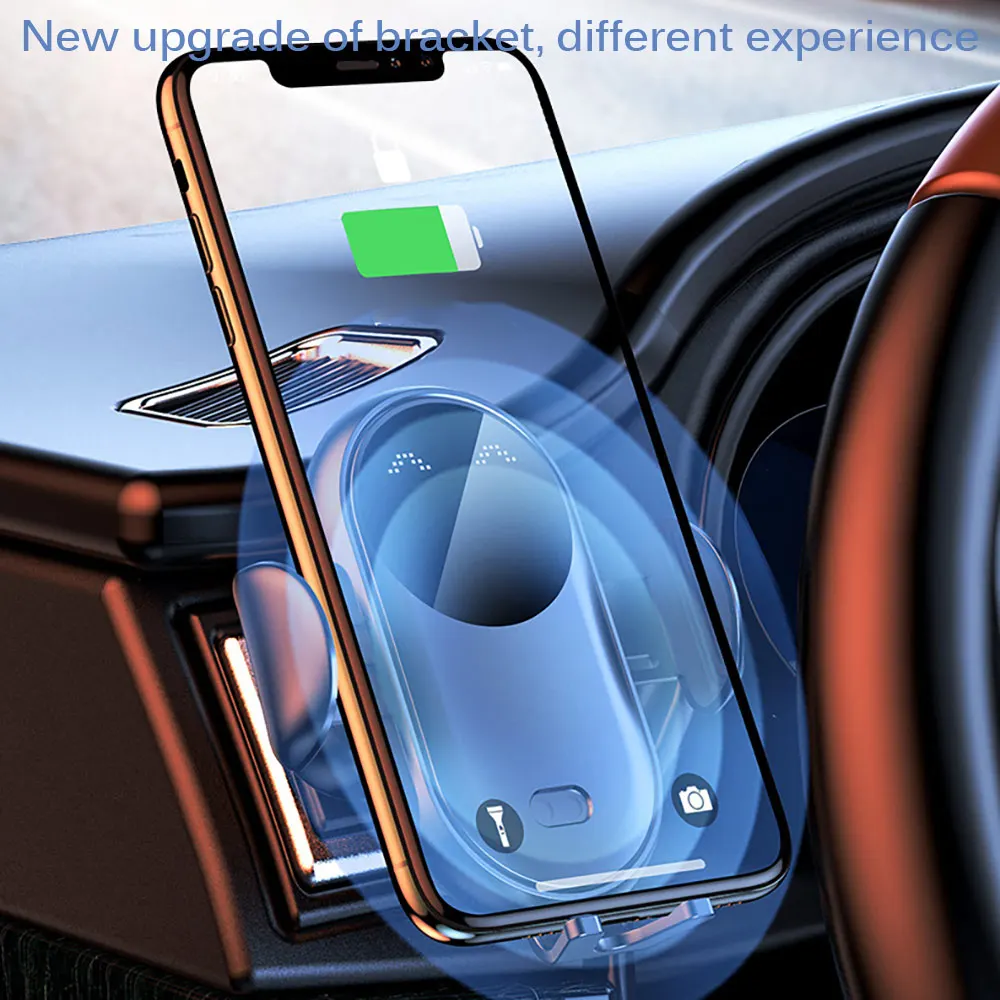 Автомобильное беспроводное зарядное устройство 15 Вт для IPhone 12 XS 11 SE Pro Samsung Xiaomi