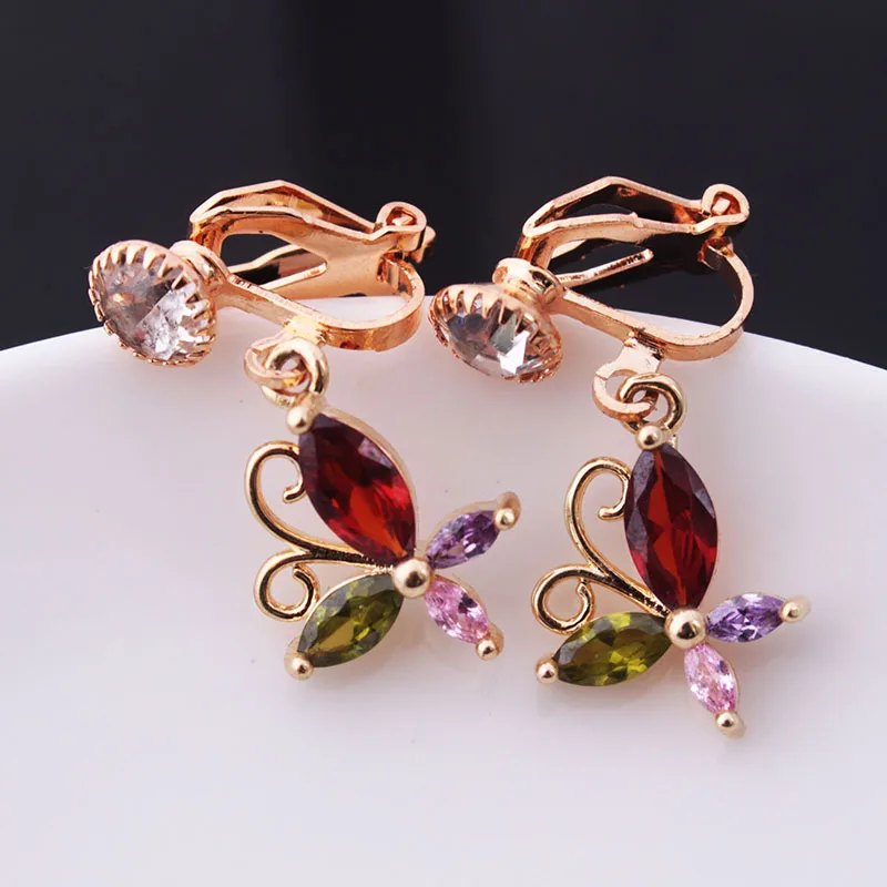 Женские серьги с клипсами новые длинные корейские стильные геометрические