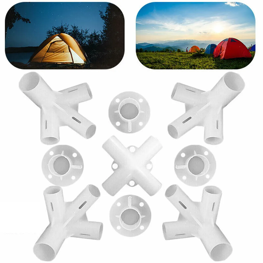 

9pcs Feet Corner Center Connector Accessories For Gazebo Awning Tent Plastic Tent Spare Parts For Camping Outdoor Activity