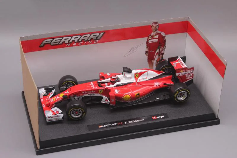 Bburago 1:18 1/18 W07 Mercedes Benz Lewis Hamilton No44 Формула 1 F1 гоночный автомобиль Транспортное средство литье под давлением дисплей Модель Игрушки для мальчиков - Цвет: 2016 SF16-T No7