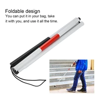 adjustable pole walking stick reflective cane crutch portable folding telescopic anti shock guide cane for the blind amblyopia