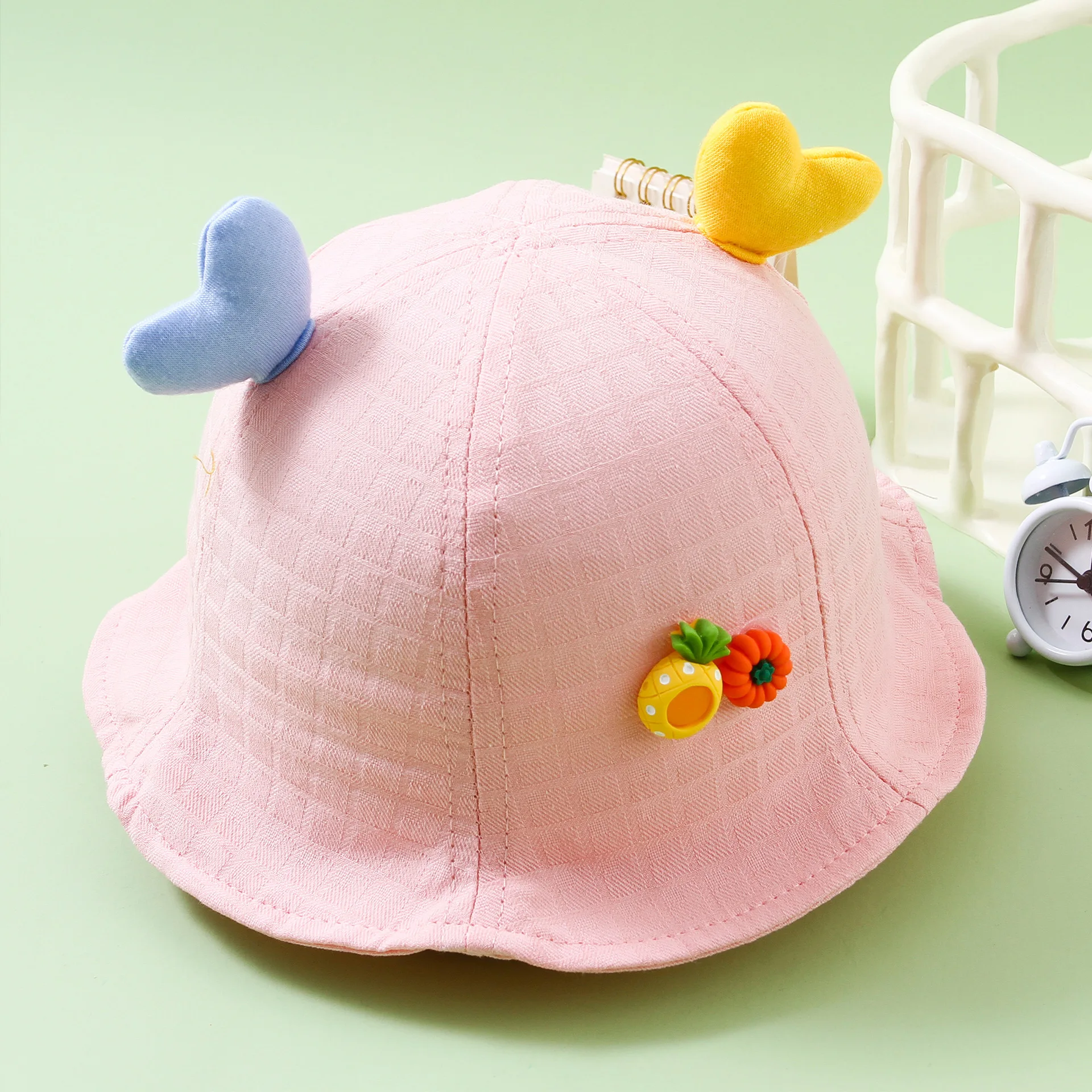 

2021 New Summer Cartoon Fisherman Hat Children's Hat Boys and Girls Cute Baby Pot Hat Korean Version of Tide Sun Hat kids hat