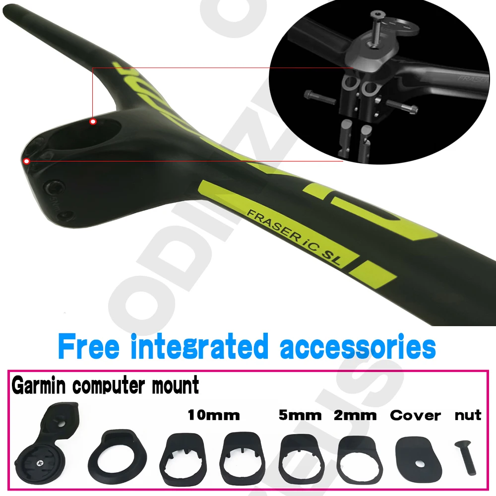 Скидка Руль для горного велосипеда OdinZeus из углеродного волокна, интегрированный руль для горного велосипеда, Фрейзер IC SL -8 -17 -25, три спецификации