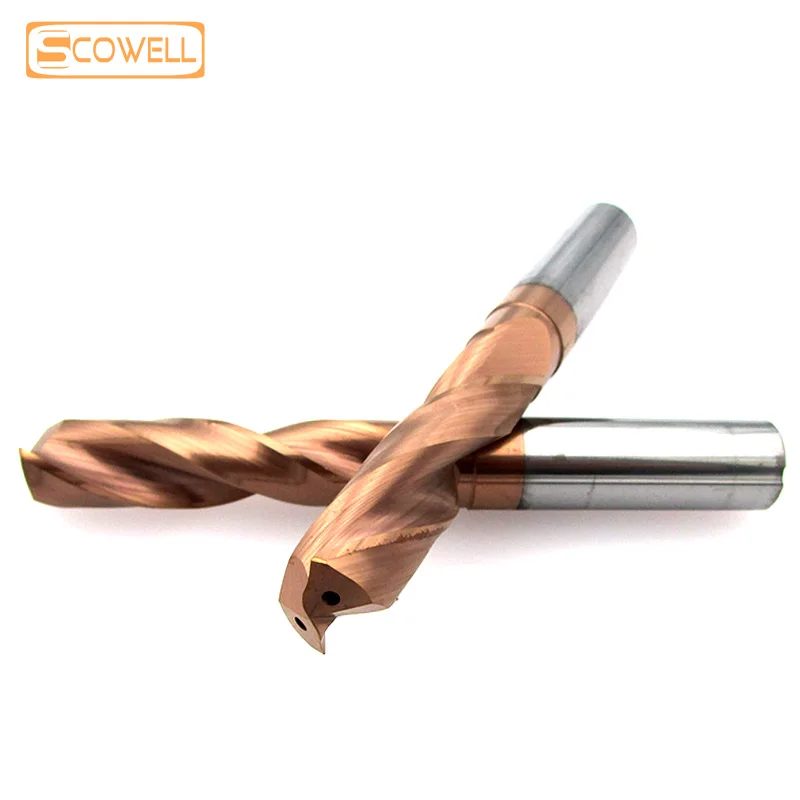 30% скидка HRC55 карбидные сверла внутреннего охлаждения твердосплавные из твердого