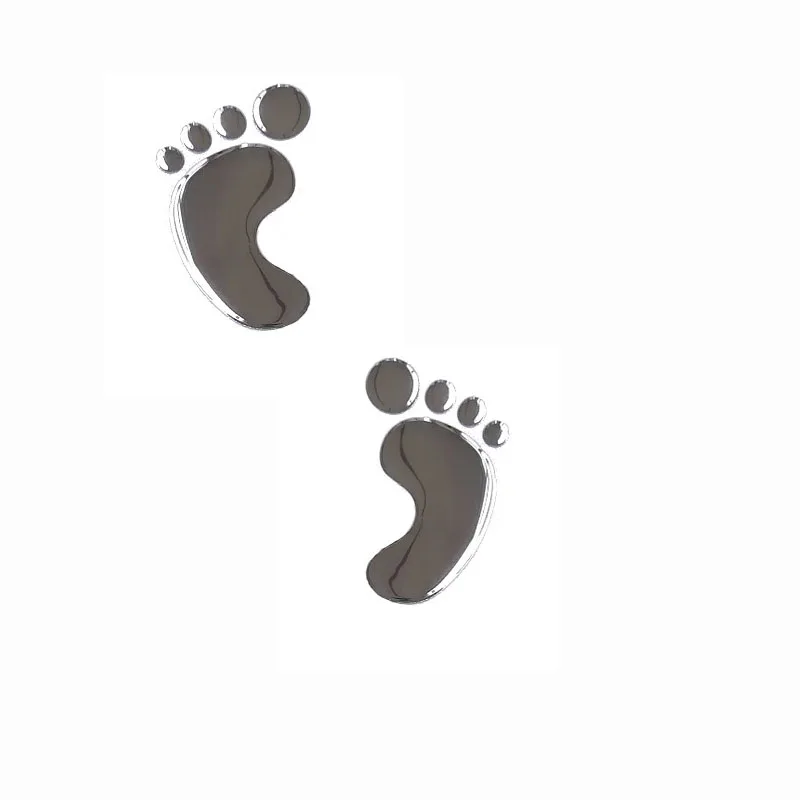 

1 пара милых 3D наклеек на заднюю панель автомобиля, хромированный значок из ПВХ, наклейка с эмблемой, аксессуары для украшения автомобиля