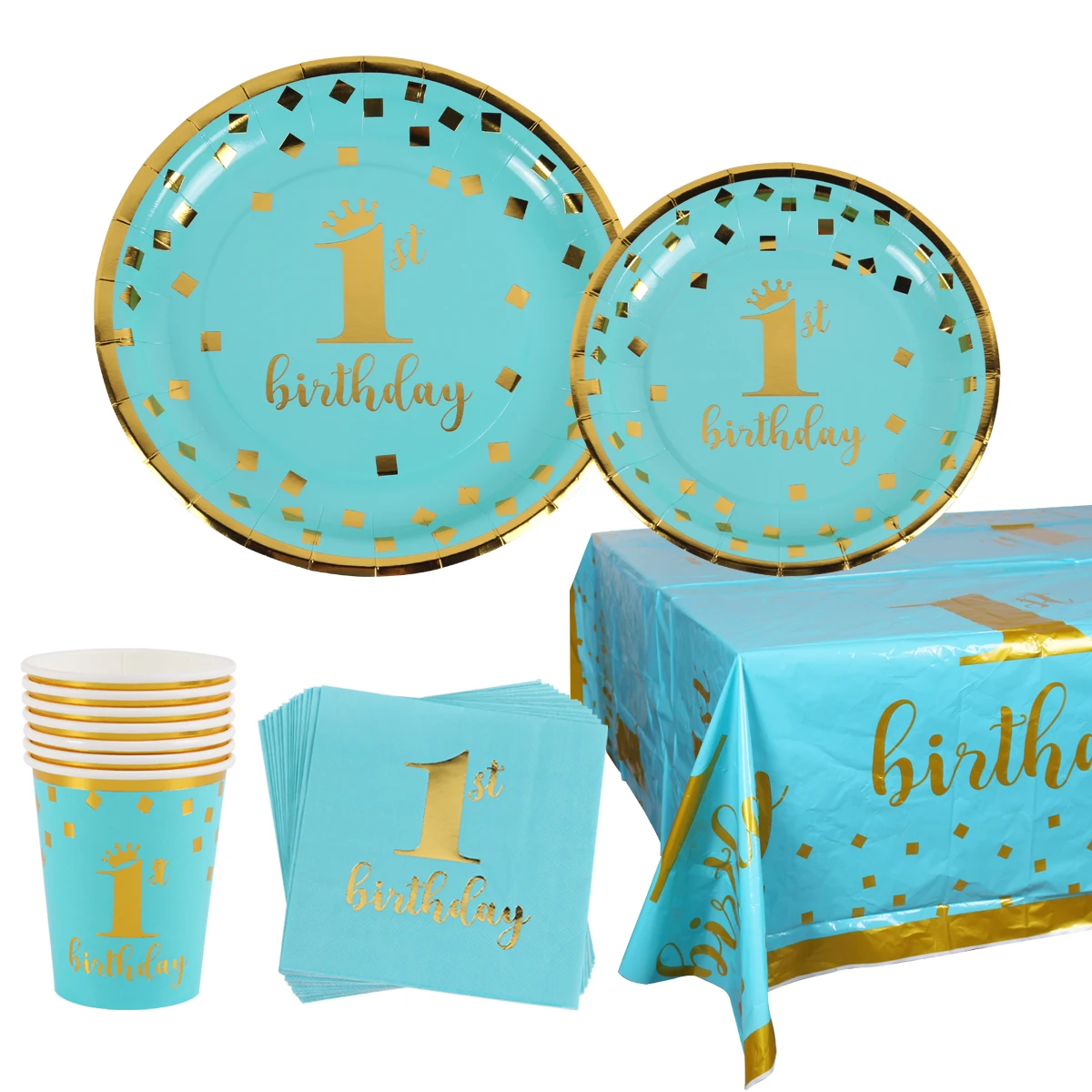 

1st Birthday Party Decoration Boy First Birthday Party Decor Balloons 1 Year One Year Old Birthday Baby Shower Party Supplies