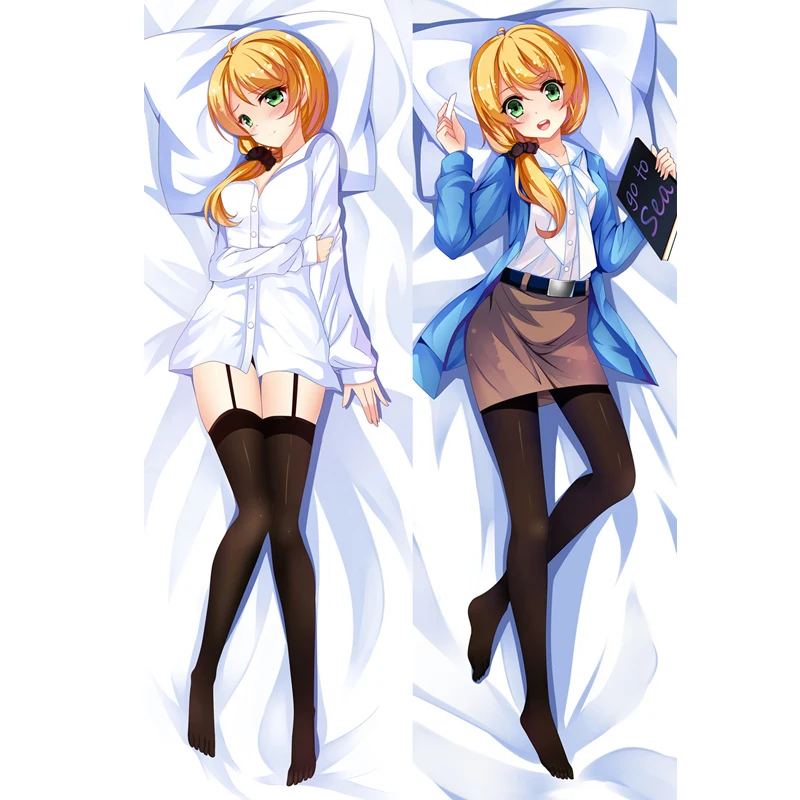 Горячая аниме NEW HORIZON персонажи ассистент языка учитель Эллен Бейкер наволочка