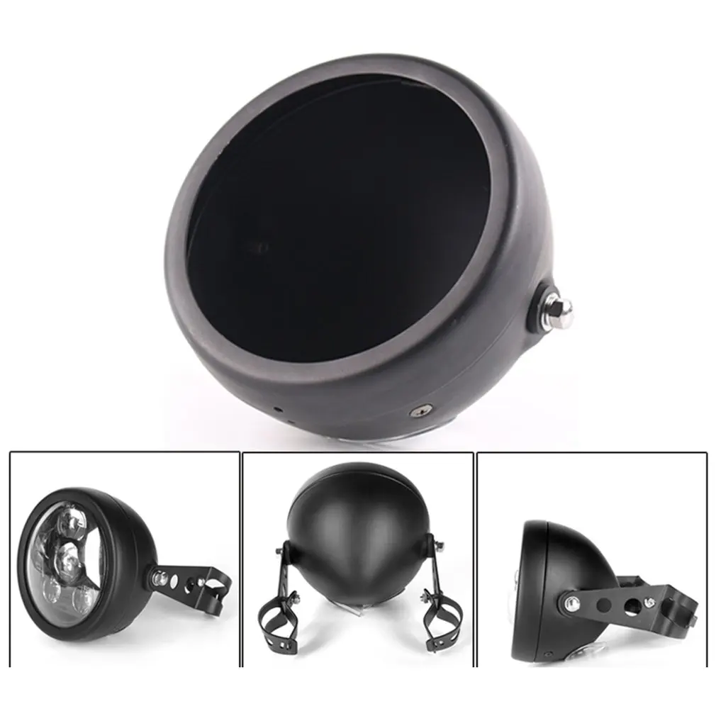 

5.75inch Light Bulb Shell Bucket Mounting Bracket Headlights Bracket Motorcycle Headlight Lampshade Shell