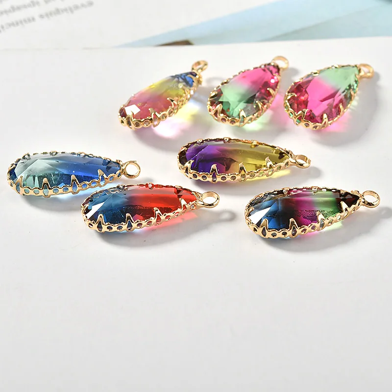 Цветной градиентный шарнир Ретро Медный мешок для резки поверхности кристалла