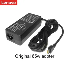Original Lenovo 65W Type C Ac Power Adapter Charger for Lenovo Thinkpad X1carbon Yoga5 X270 X280 T580 P51s P52s E480 E470 Laptop