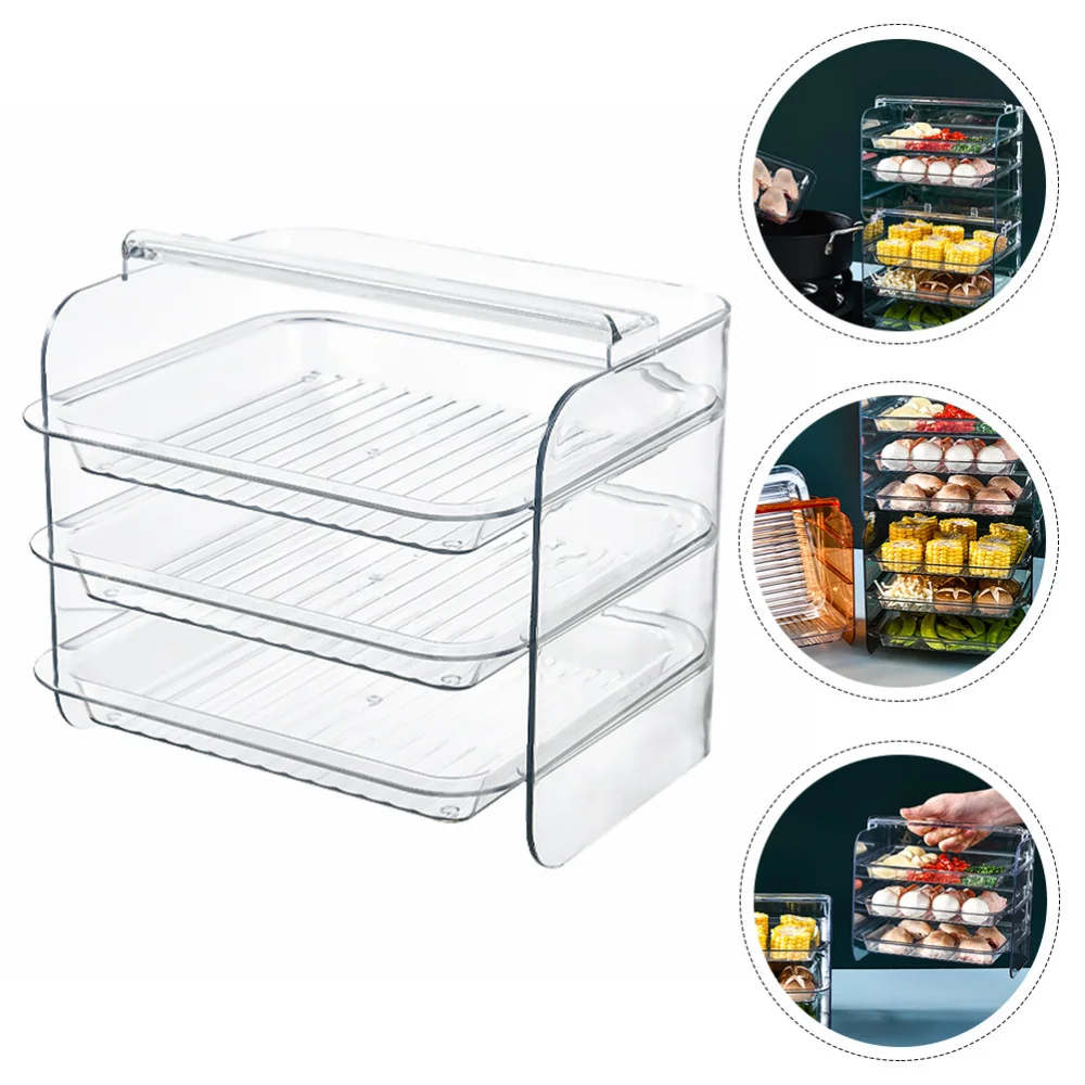 

1 set of Household Multi-layer Tray Storage Shelf Kitchen Food Storage Shelf