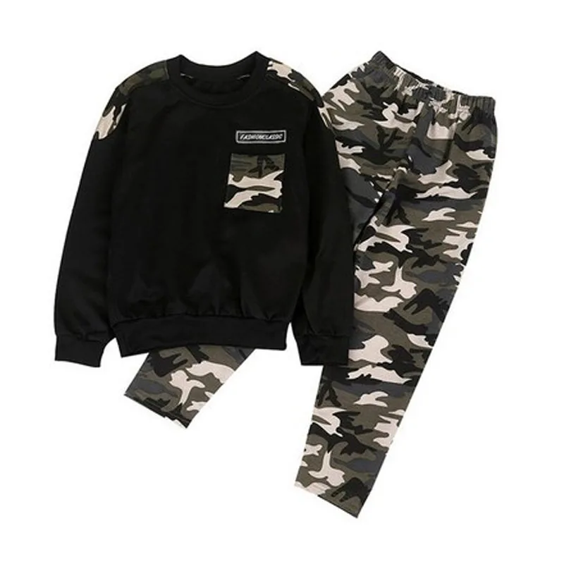 Модные спортивные костюмы для мальчиков комплект спортивной одежды с вышитой