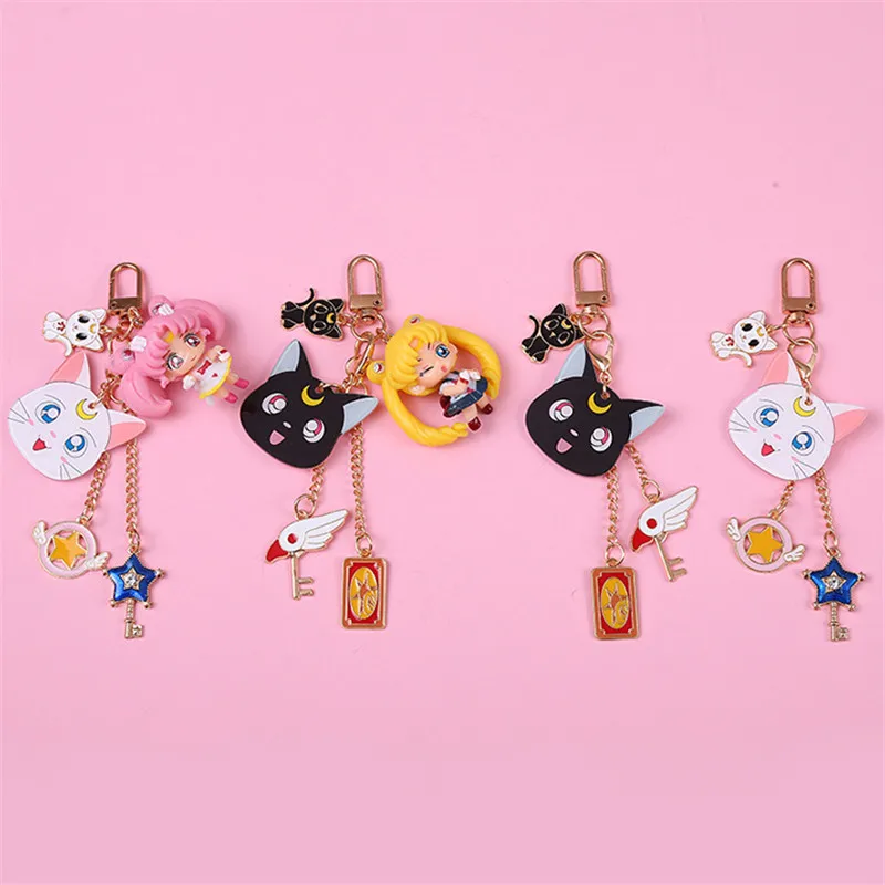 Сейлор брелок луна мультфильм кулон пара автомобильные аксессуары Подвеска на