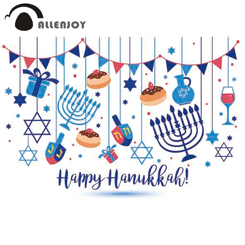 Allenjoy израильский фестиваль вечерние поставки флаги хлеб подарок Стекло звезды в