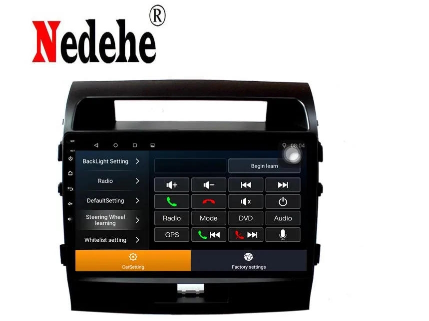 Автомобильная Мультимедийная система Nedehe 9 дюймов Android 8 1 для Toyota LAND CRUISER LC200 2008-2015