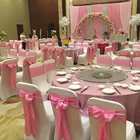 30 цветов Высококачественный Свадебный стул атласный пояс галстук-бабочка 10 шт. в лоте украшение для дня рождения отеля шоу оптовая продажа