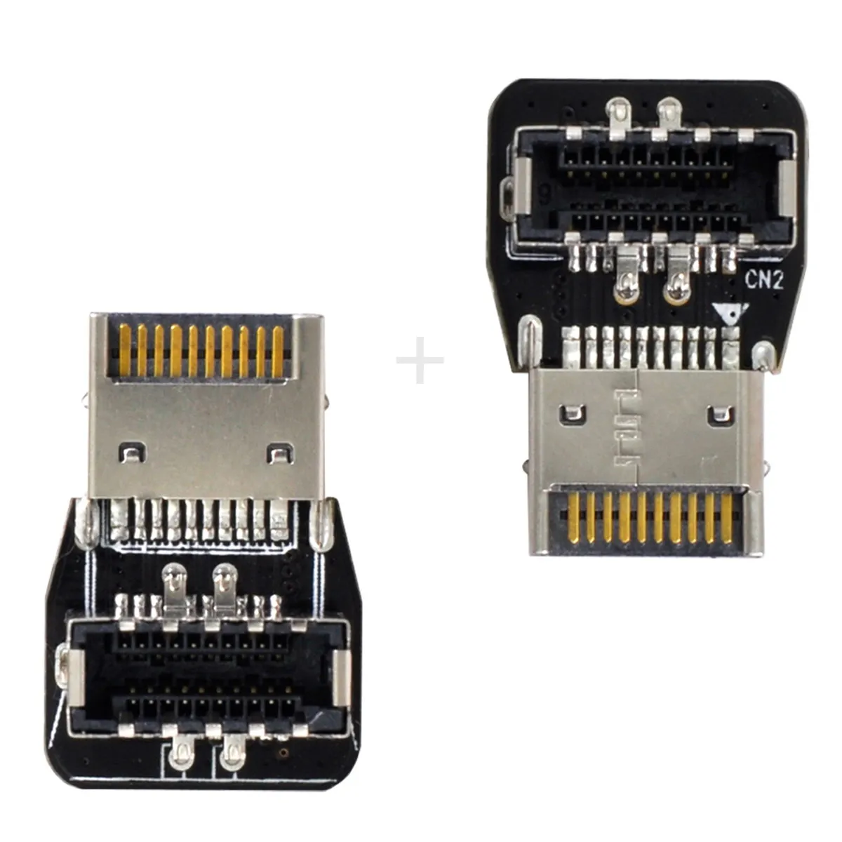 

USB 3.1 Front Panel Header Type-E Male to Female Motherboard Extension Data Adapter one pair(2pcs)