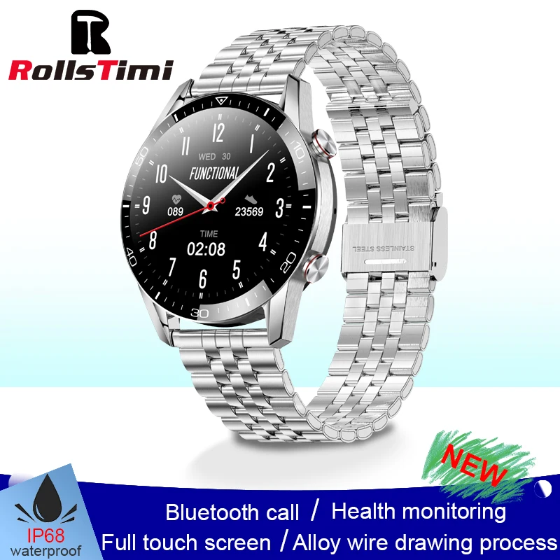 

Смарт-часы мужские, с сенсорным экраном, IP68, Bluetooth