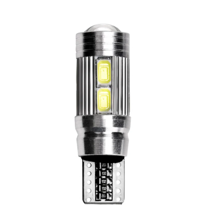 2 шт. авто светодиодный T10 10SMD 5630 W5W 12V автомобиль Клин Парковка купол светильник