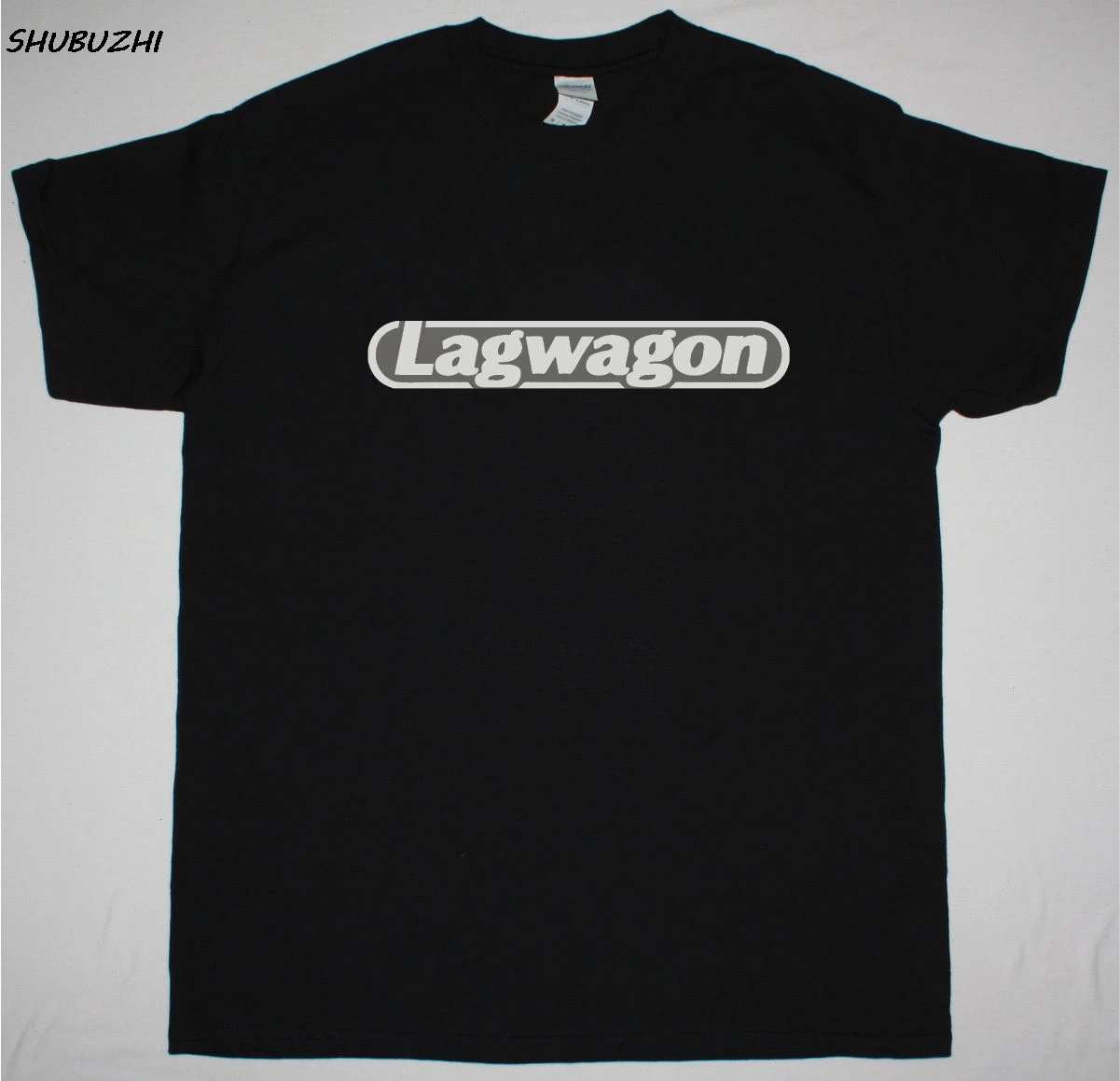Новое поступление летняя Мужская хлопковая футболка LAGWAGON серебристая с