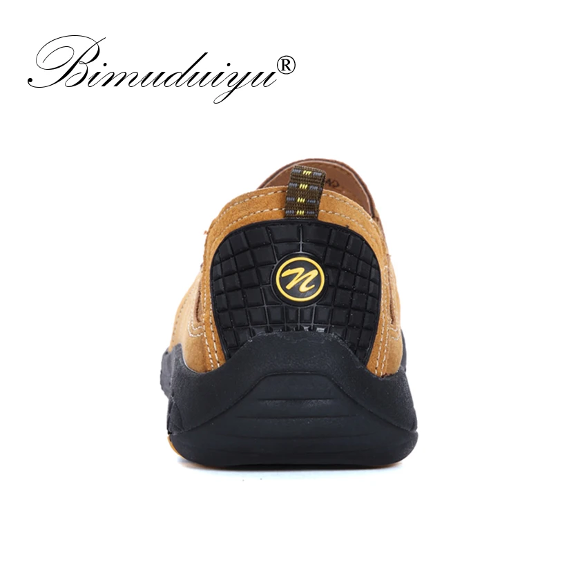 BIMUDUIYU Quality Genuine Leather Male Moccasins Loafers Breathable Casual Slip On Sneakers Shoes Designer Comfortable Footwear | Обувь