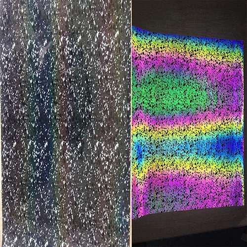 Дешевая красочная Светоотражающая Термотрансферная виниловая футболка 25 см x 50 10