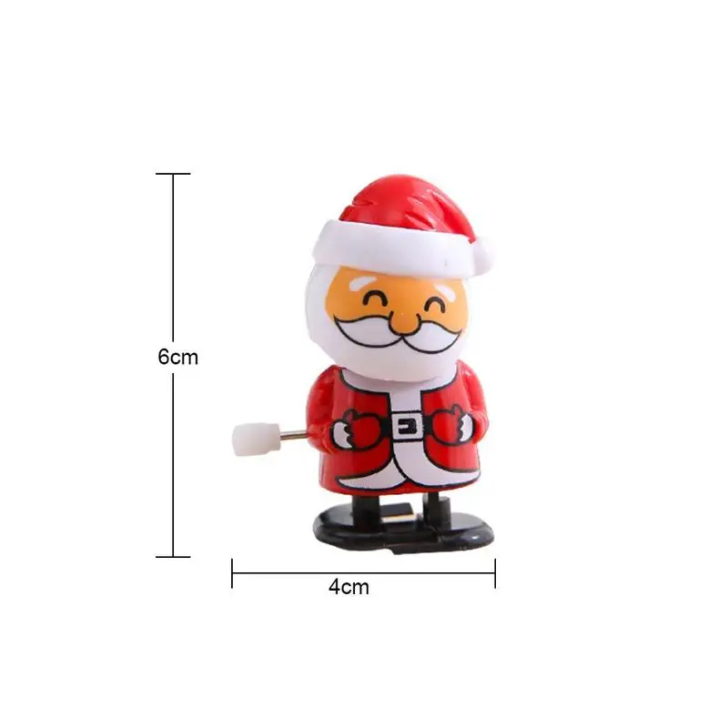 

1Pcs Christmas Clockwork Toy Children New Year Party Claus Santa Elk Snowman Gift Toy B6T0