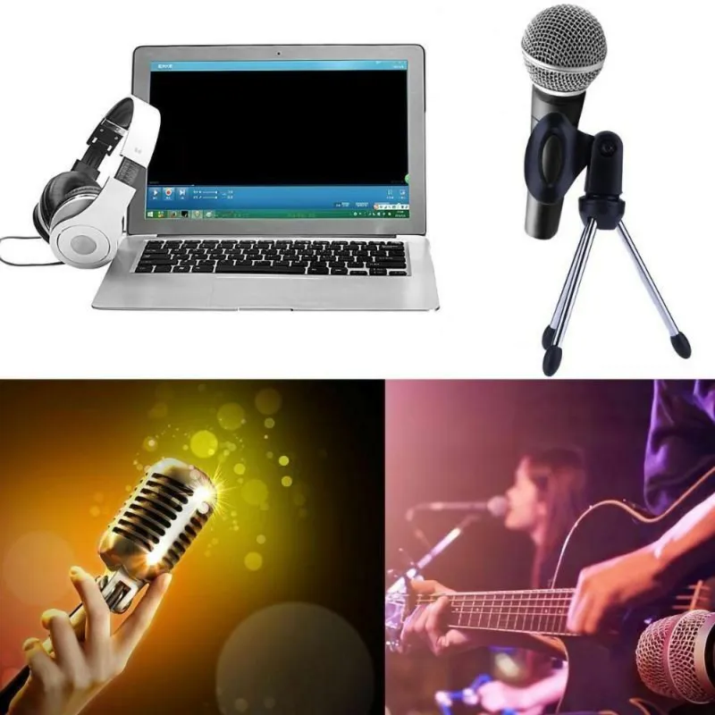 professional Mini Microphone Tripod Stand Holder Stage/ Table Small MIC Stabilizer For Live Streaming | Электроника