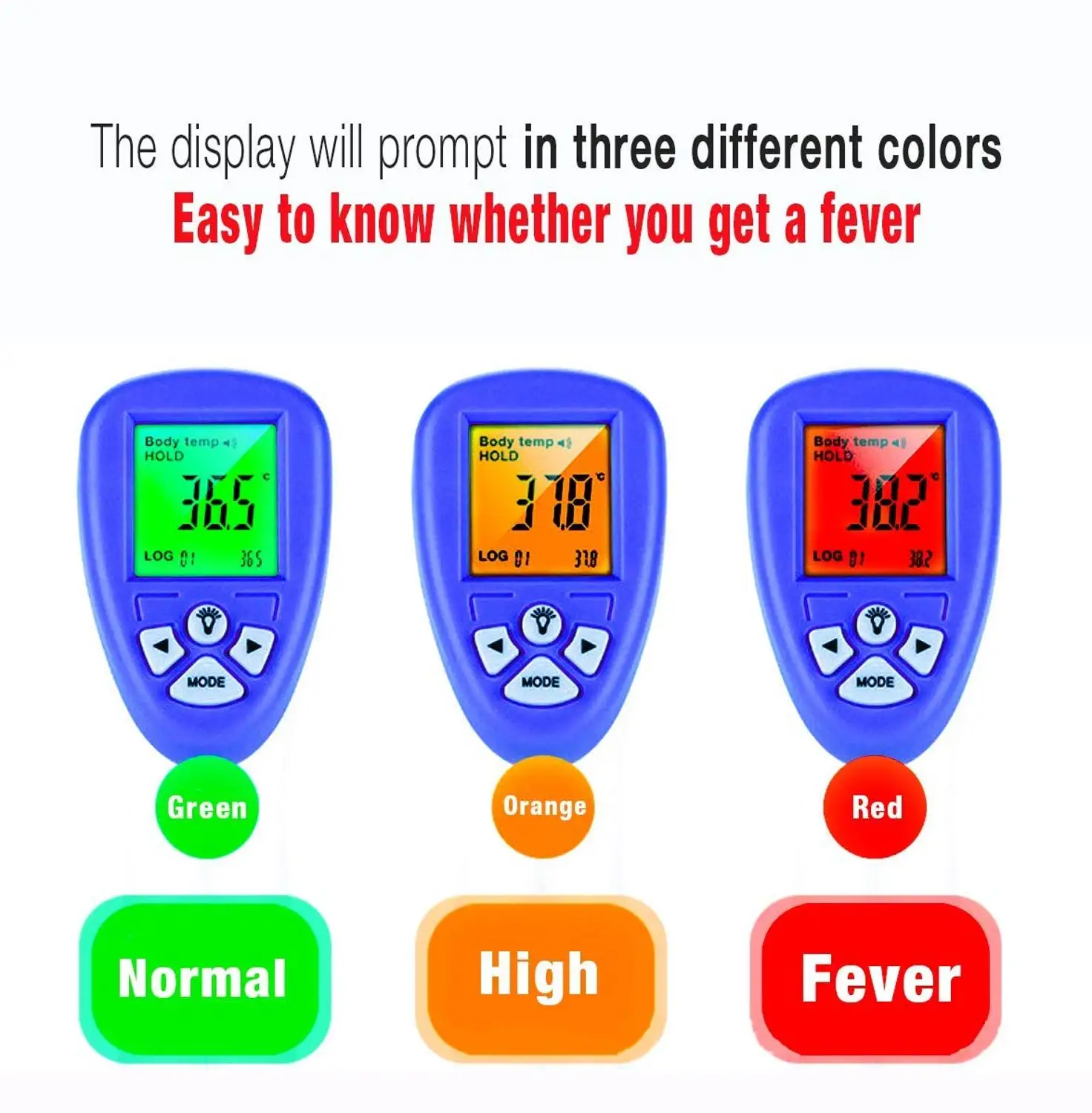 Цифровой Инфракрасный Бесконтактный цифровой термометр с функцией оповещения о