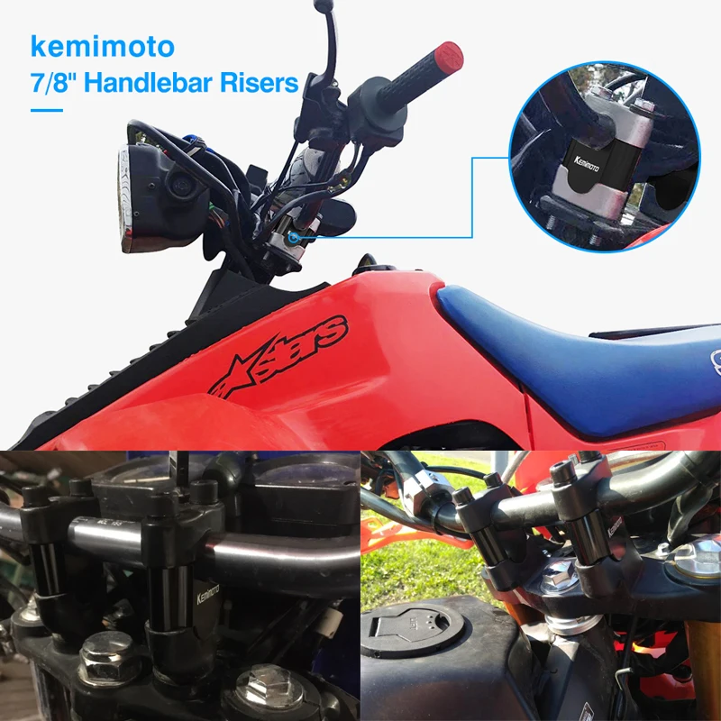 Набор для установки на руль мотоцикла с ЧПУ 7/8 дюйма или 1 1/8 универсальные зажимы