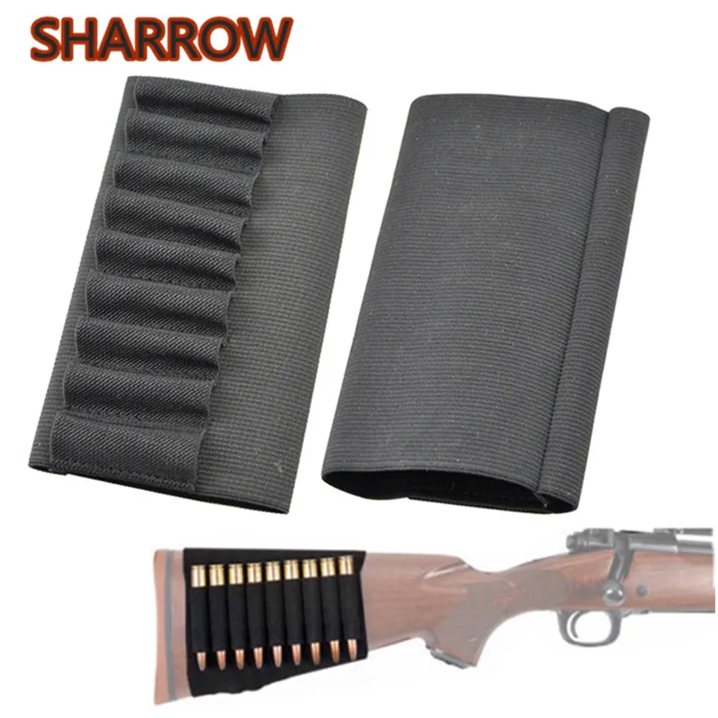 2PcsTactical 9 круглая винтовка патроны чехол патрон Держатель Buttstock сумка охотничья