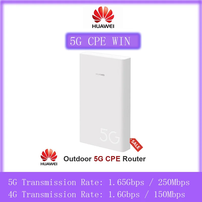 

Huawei 5G 4G Router outdoor 5G CPE Win H312-371 support sim card slot NSA SA network modes huawei 5G modem WIFI Router