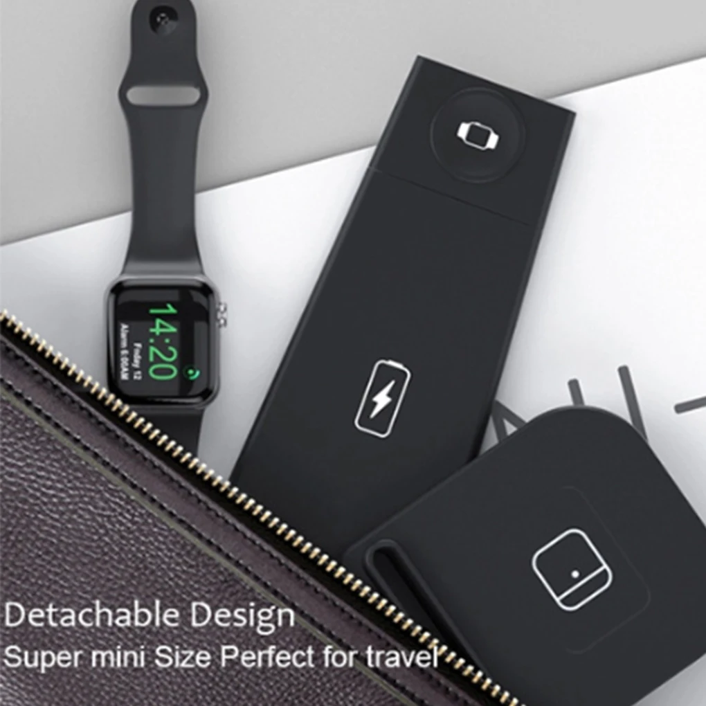 

3 in1 Fast Wireless Charger For iPhone 12/11 AirPods Apple Watch 1/2/3/4/5/6 Wireless Charging Stand for iWatch iPhone Xr/Xs Max