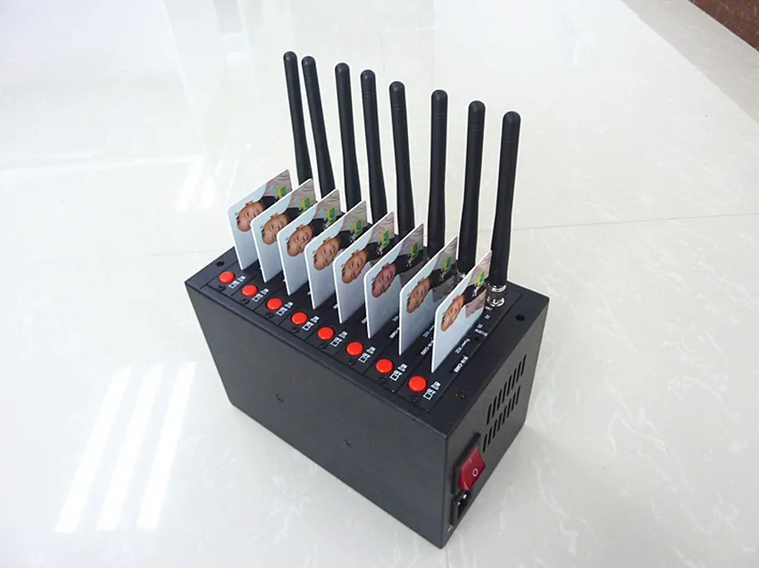 

8 port modem pool with wavecom Q2303 module SMS&MMS Dual-band USB