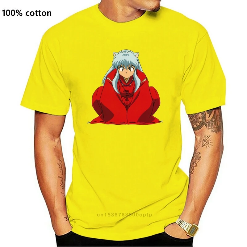 

Новая футболка Inuyasha, футболка InuYasha, Мужская футболка с короткими рукавами, модель футболка уличная одежда Cute 6xl, футболка из 100 хлопка с принт...